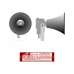 altavoz exponencial antideflagrante