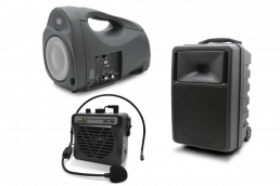 equipos portátiles para aplicaciones de audio y megafonía portable audio equipment